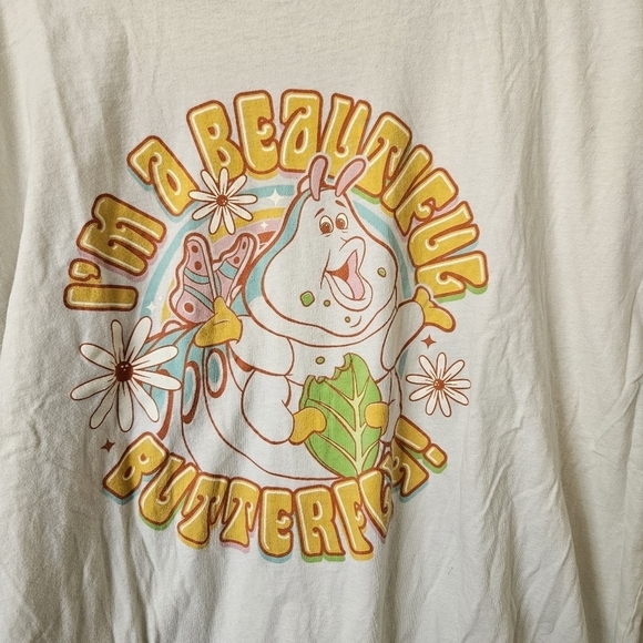 Disney Parks A Bug’s Life Heimlich “I’m a Beautiful Butterfly” T-shirt Adult XXL - Picture 2 of 4